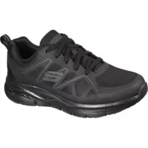 Image of Skechers Axtell Arch Fit Mens Slip Resistant Work Shoes Black Size 6