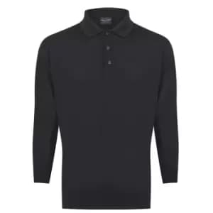 Image of Paul And Shark Summer Polo Sweater - Black