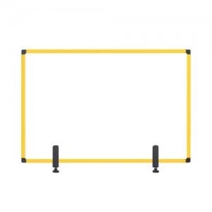 Image of Bi-Office Protector Board W/Clamps Yw Alu Frm 1040x700