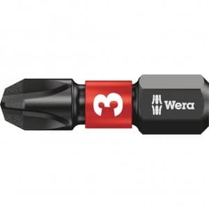 Image of Wera Impaktor Phillips Screwdriver Bits PH3 25mm Pack of 10