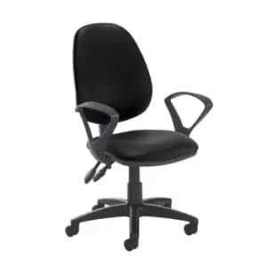 Image of Dams MTO Jota High Back PCB Operator Chair with No Arms - Tortuga Orange
