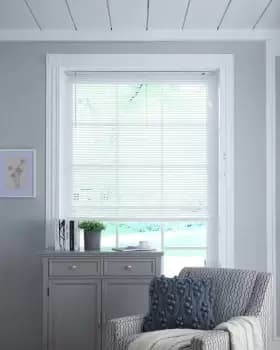 Image of Relay White 25mm Wood Blind 60 x 130cm
