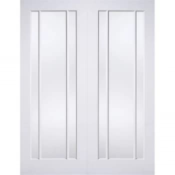 Image of Lincoln Internal Glazed Primed White 3 Lite Pair Doors - 1087 x 1981mm