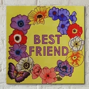 Image of Tile 8x8 Best Friend Wall Art