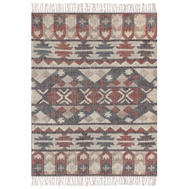 Image of Beliani Rug Kalfa Multicolour 140 X 200 Cm Jute