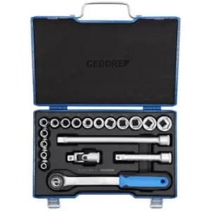 Image of Gedore Bit set Metric 1/2 (12.5 mm) 17 Piece 2682842