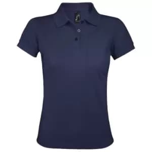Image of SOLs Womens/Ladies Prime Pique Polo Shirt (S) (French Navy)