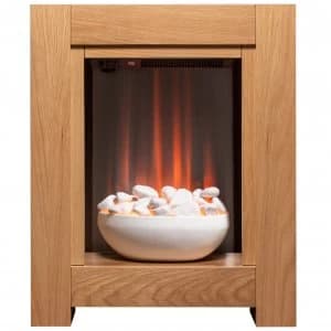Image of Adam Monet Electric Fire Suite - Oak