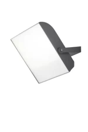 Image of ELIOS Outdoor LED Flood Light Silver, IP65 8000lm 4000K 28.2x22x6.8cm