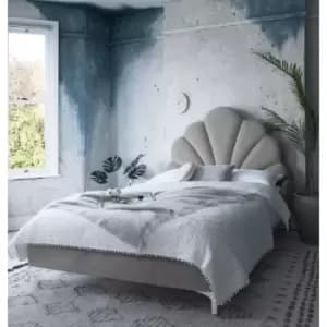 Image of Hendo Bed King Plush Velvet Grey
