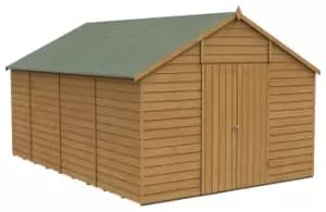 Image of Forest Garden 10 x 15ft Apex Shiplap Dip Treated Double Door Windowless Shed with Assembly