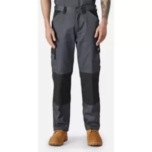 Image of Dickies Mens Plain Work Trousers (30L) (Grey/Black)