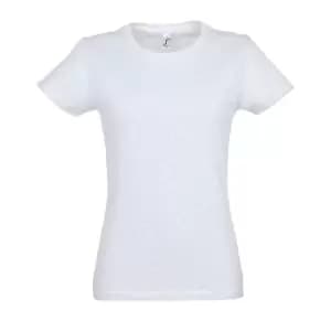 Image of SOLS Womens/Ladies Imperial Heavy Short Sleeve T-Shirt (XL) (Ash)