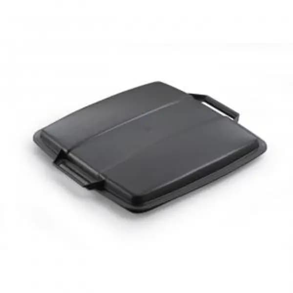 Image of DURABIN Plastic Waste Bin 90 Litre Grey with Black Lid - VEH2012033 EXR28510DR