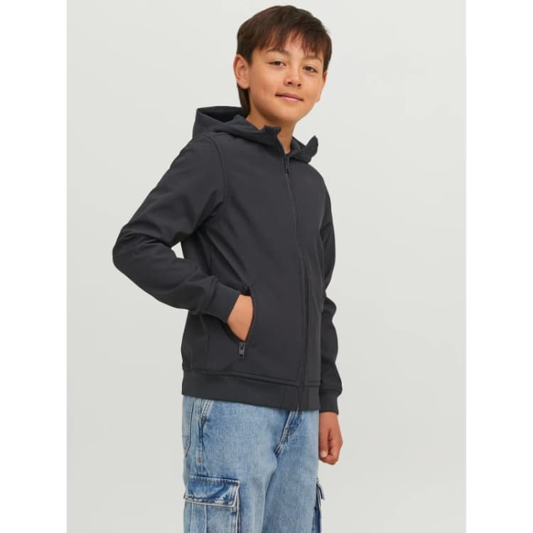 Image of Jack and Jones Softshell Jacket Juniors - Black 7 - 8 Years
