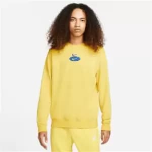Image of Nike NSW Crew Sweater Mens - Yellow