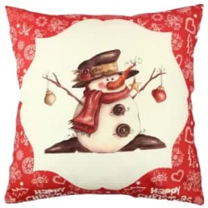 Image of A11849 Multicolor Cushion Snowman