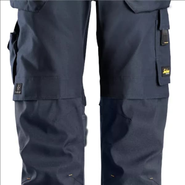 Image of Snickers AllroundWork Canvas+ Stretch Work Trousers+ Holster Pockets - Navy/Navy - 146