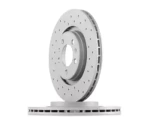 Image of ZIMMERMANN Brake disc VW,AUDI,SKODA 100.1234.52 Brake rotor,Brake discs,Brake rotors