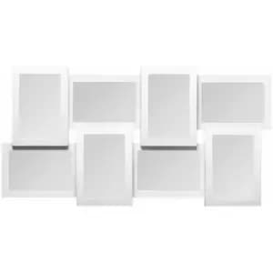 Image of White 8 Photo 3D Frame - Premier Housewares