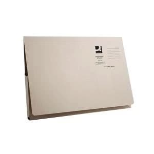Image of Q-Connect Long Flap Document Wallet Foolscap Buff Pack of 50 KF03930