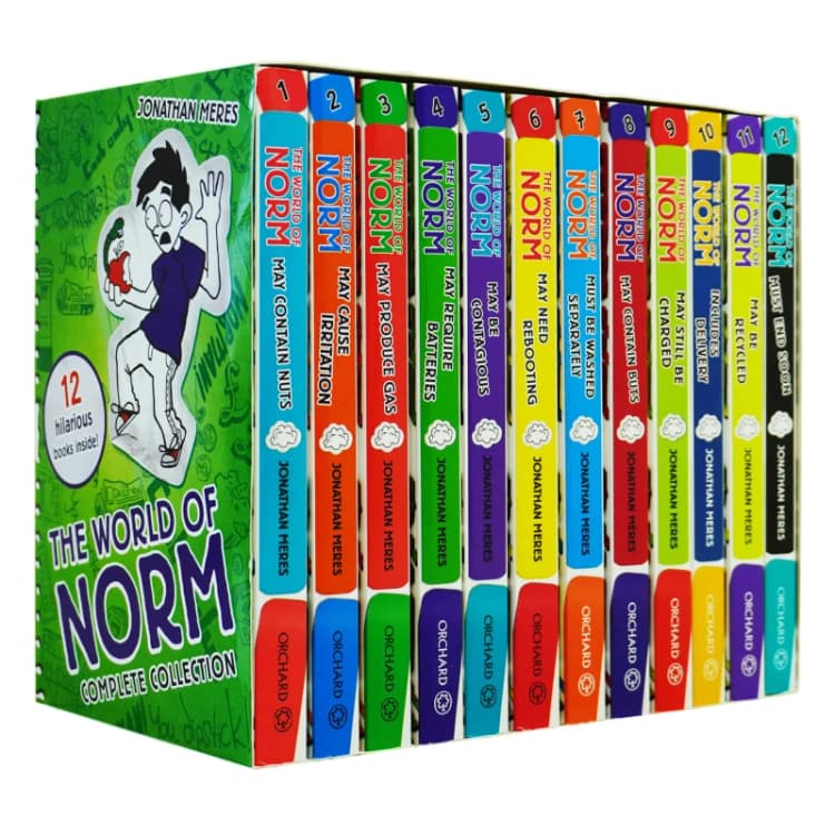 Image of The World Of Norm Collection Box Set Jonathan Meres May Contain Nuts Includes Twelve Books Jonathan Meres Books