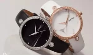 Image of Bertha Frances BTHBR6405 Strap Watch Camel/Blue