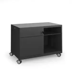 Image of Bisley Steel Caddy Left Hand Storage Unit 800mm - Green