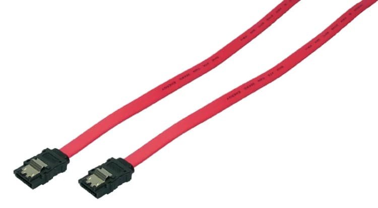 Image of LogiLink SATA 0.9m SATA cable Red