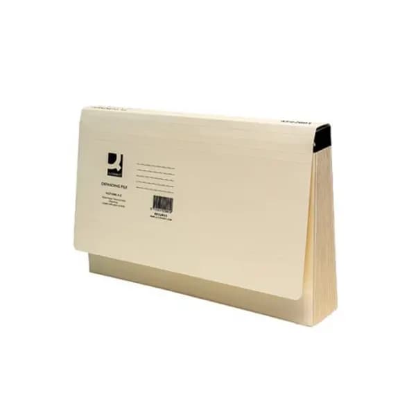 Image of Q-Connect Q-Connect Expanding File Foolscap A-Z Manilla KF22001 KF22001