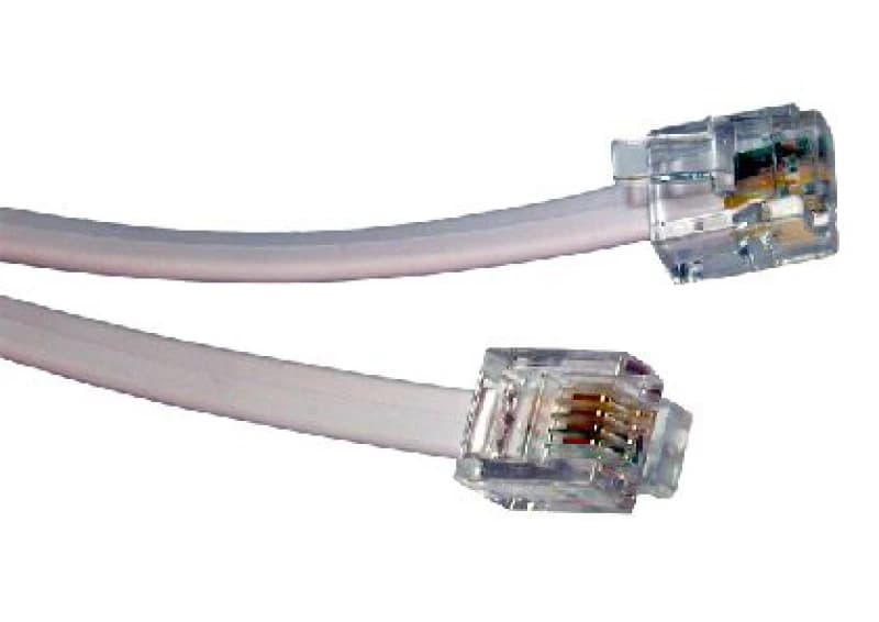 Image of Cables Direct 5m RJ11 Modem Cable Grey