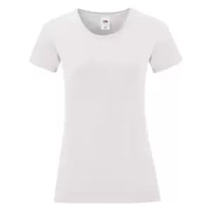 Image of Fruit Of The Loom Womens/Ladies Iconic T-Shirt (XXL) (White)