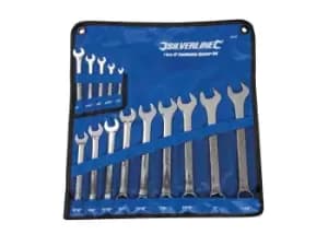 Image of Silverline SP52 Combination Spanner Set 14pce 1/4 - 1-1/4in