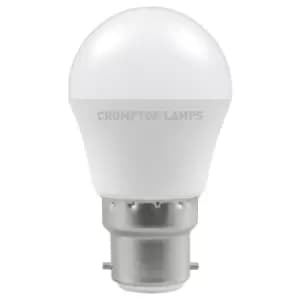 Image of Crompton Lamps LED Golfball 5.5W B22 Warm White Opal (40W Eqv)