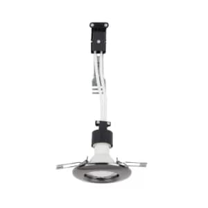 Image of 6 x MiniSun Non-Fire Rated Steel Fixed Downlights in Black Chrome