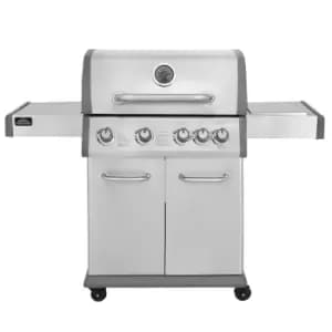 Image of Dellonda 4+1 Burner Deluxe Gas BBQ Grill Stainless Steel Side Burner DG17