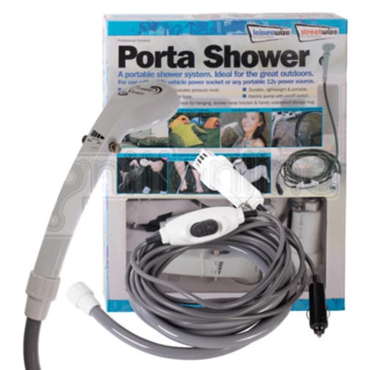Image of Leisurewize 12V Electric Portable Shower System Outdoor Camping Caravan Festival Water Flow