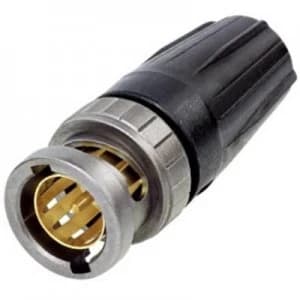 Image of Neutrik NBNC75BLP9X BNC connector Plug, straight 75 Ω