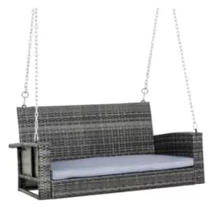 Image of Outsunny 2 Seater Rattan Swing Chair