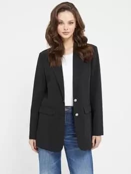 Image of Guess Carla Blazer - Jet Black, Size L, Women
