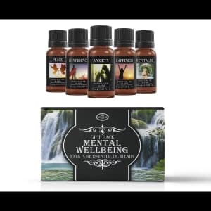Image of Mystic Moments Mental Wellbeing Essential Oils Blend Gift Pack