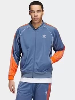 Image of adidas Originals Tricot Sst Track Top, Grey, Size L, Men