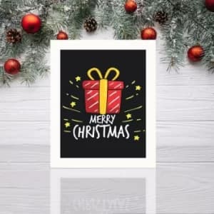 Image of BCTNOEL-009 Multicolor Decorative Framed MDF Painting