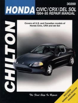 Image of Chiltons Honda Civic CRX and del Sol 1984-95 repair manual by