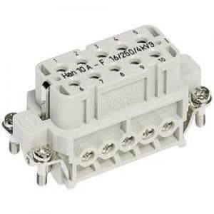 Image of Harting 09 20 010 2812 Han 10A F s Industrial Connector Series Han A Inserts