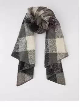 Image of PIECES Pyron Checked Long Scarf, Multi, Women