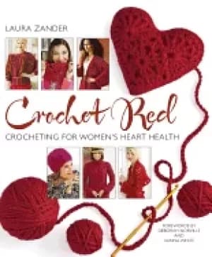 Image of crochet red crocheting for womens heart health