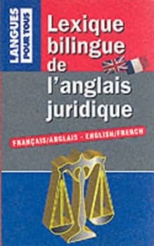 Image of Lexique Bilingue De Langlais Juridique Book