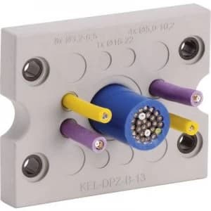 Image of Icotek KEL DPZ B13 Cable grommet Terminal max. 22mm Polyamide Elastomer Grey