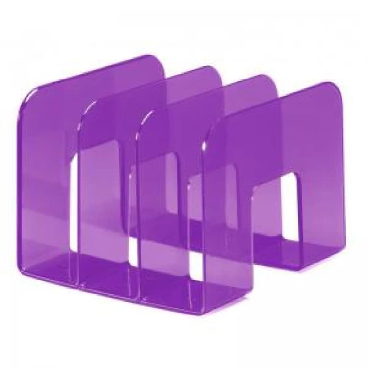 Image of Durable TREND Magazine Stand Desk File Holder Book Organiser - Clear DRBE1701395992